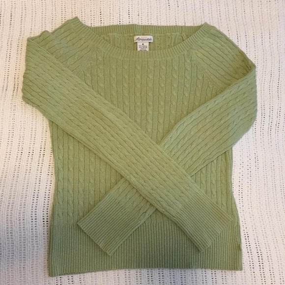 Aeropostale Sweaters - Light green cable knit Aeropostale sweater Aeropostale Sweaters - Light green cable knit Aeropostale sweater